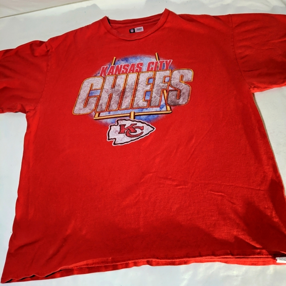 Vintage 1992 Kansas City Chiefs Red Short Sleeve T-Shirt XL 1990s Graphic Tee